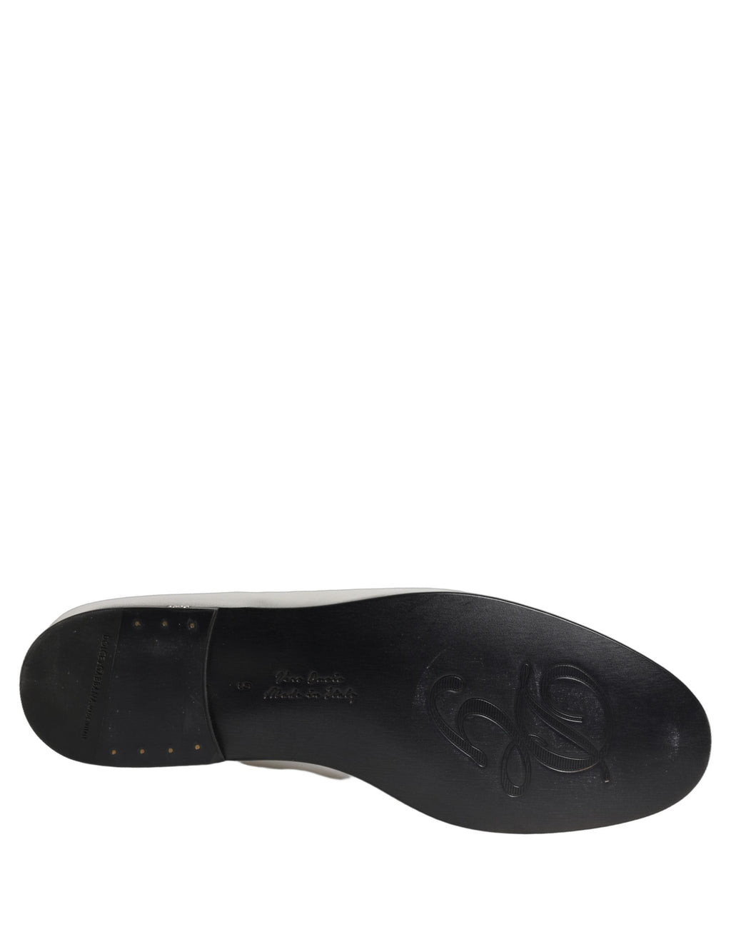 Dolce & Gabbana Silberne DG Logo Loafer aus Leder