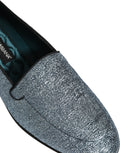 Dolce & Gabbana Blaue Glitzer Lurex DG Logo Loafer Pumps