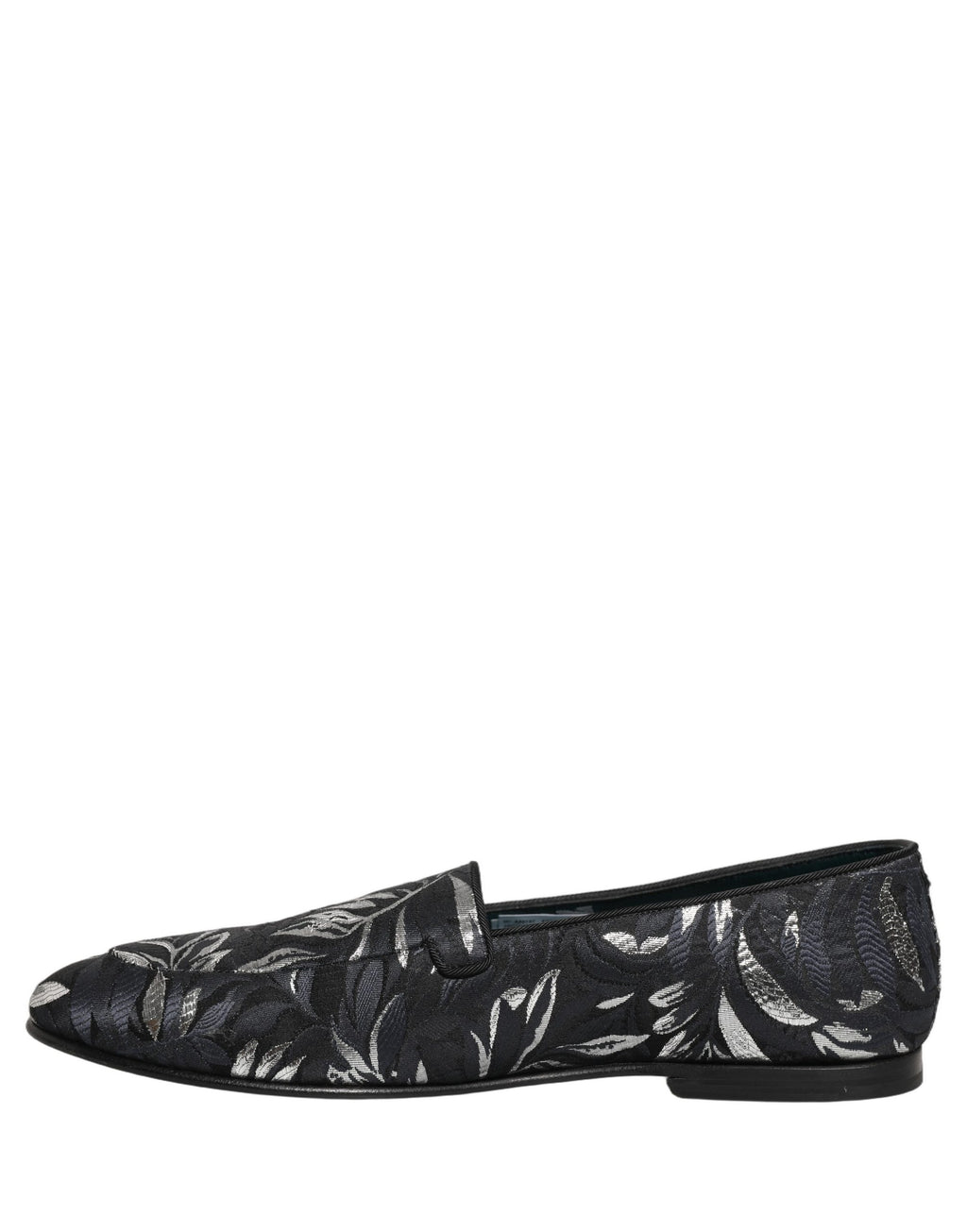 Dolce & Gabbana Schwarze Loafer mit Blattstickerei für Herren
