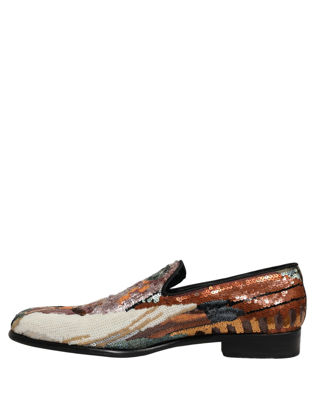 Dolce & Gabbana Multicolor bestickte Loafer mit Pailletten
