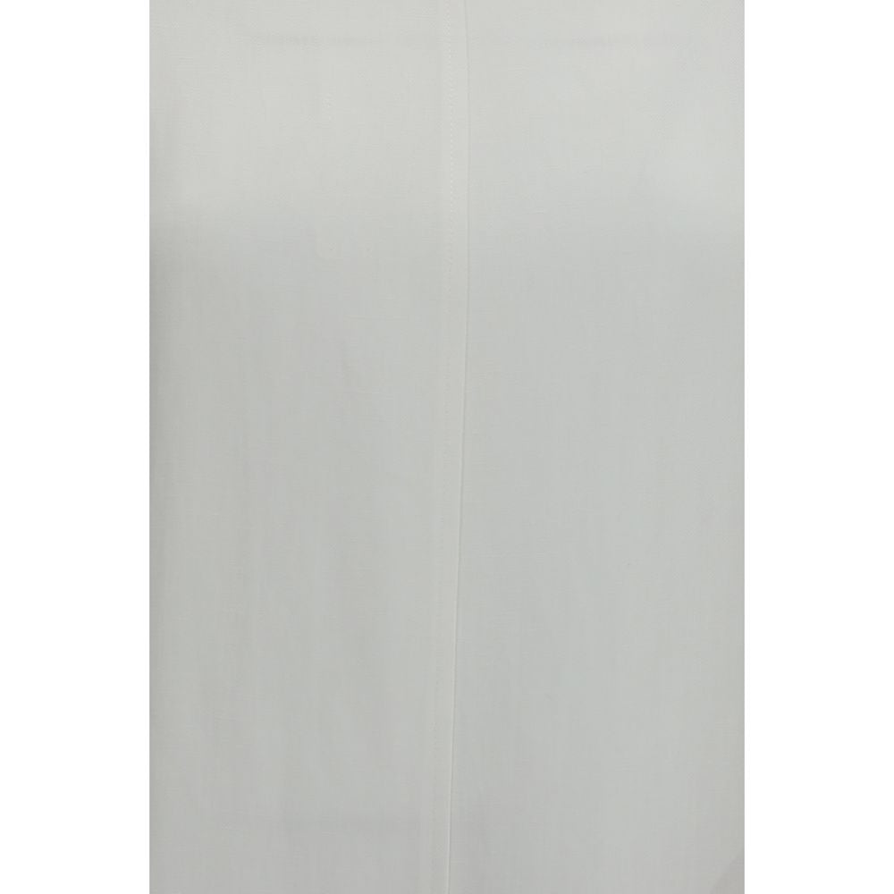 Brunello Cucinelli Weißes legeres Kleid aus Viskose
