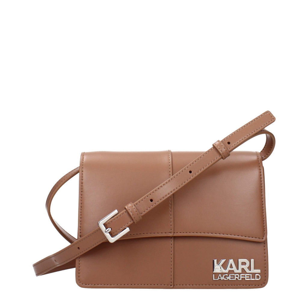 Karl Lagerfeld Braune Crossbody Bag aus Polyethylen