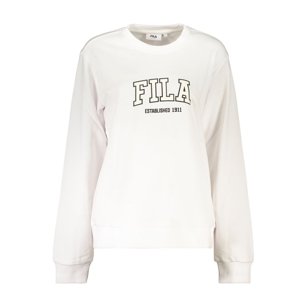 Fila Weißes Baumwoll-Sweatshirt für Damen