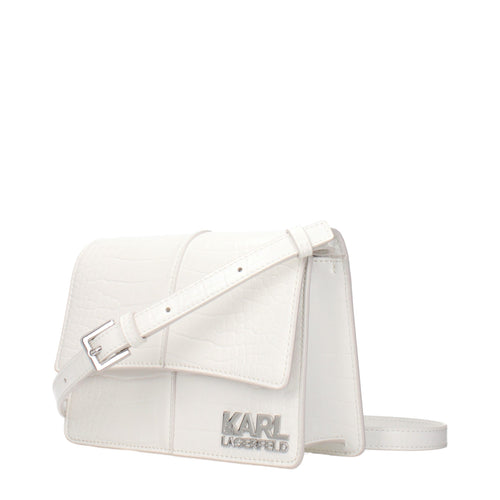 Karl Lagerfeld Weiße Crossbody-Tasche aus Polyethylen
