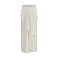 Givenchy Langer Rock aus weißer Wolle Ovis Aries