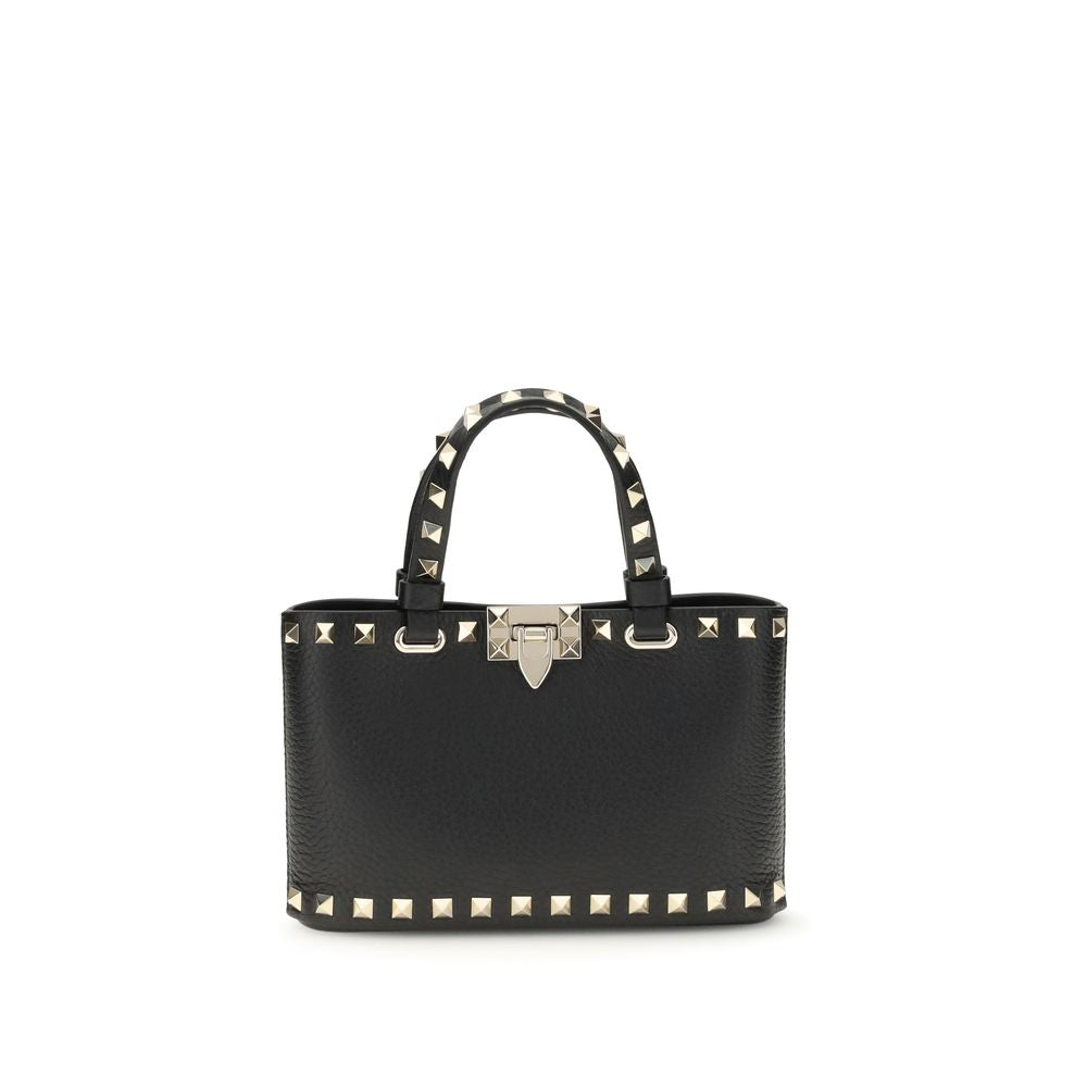 Valentino Garavani Schwarze Bos Taurus Kalbsleder Schultertasche