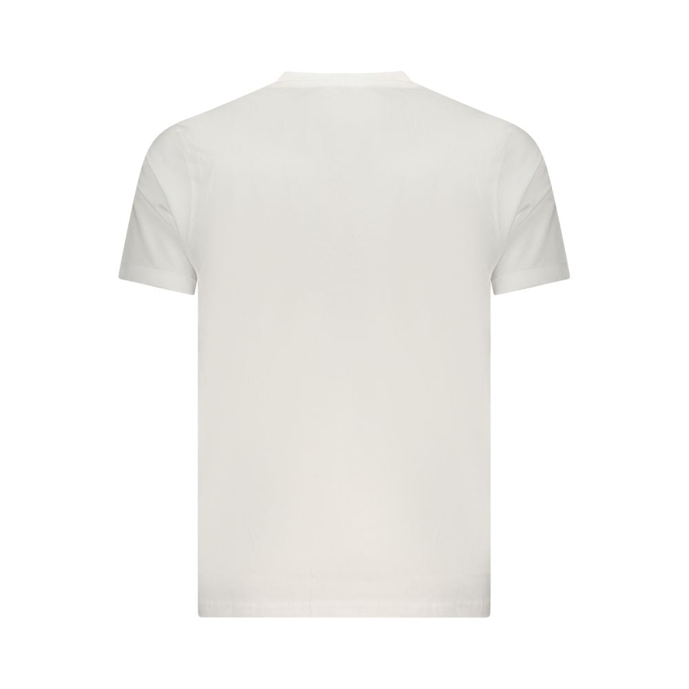 Coveri Moving Weißes Herren-T-Shirt aus Baumwolle