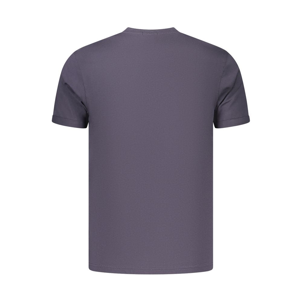 Coveri Moving Blaues Baumwoll-T-Shirt für Herren
