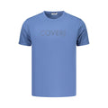 Coveri Moving Blaues Baumwoll-T-Shirt für Herren