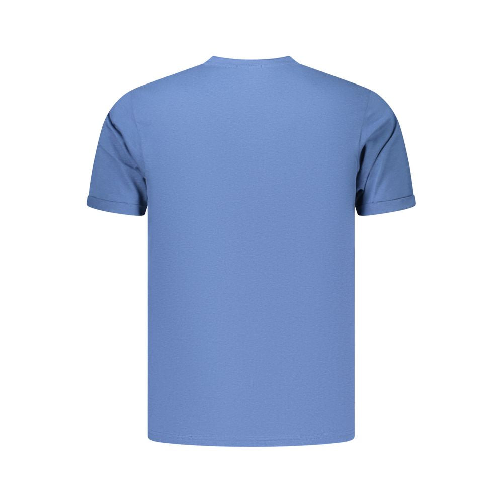 Coveri Moving Blaues Baumwoll-T-Shirt für Herren