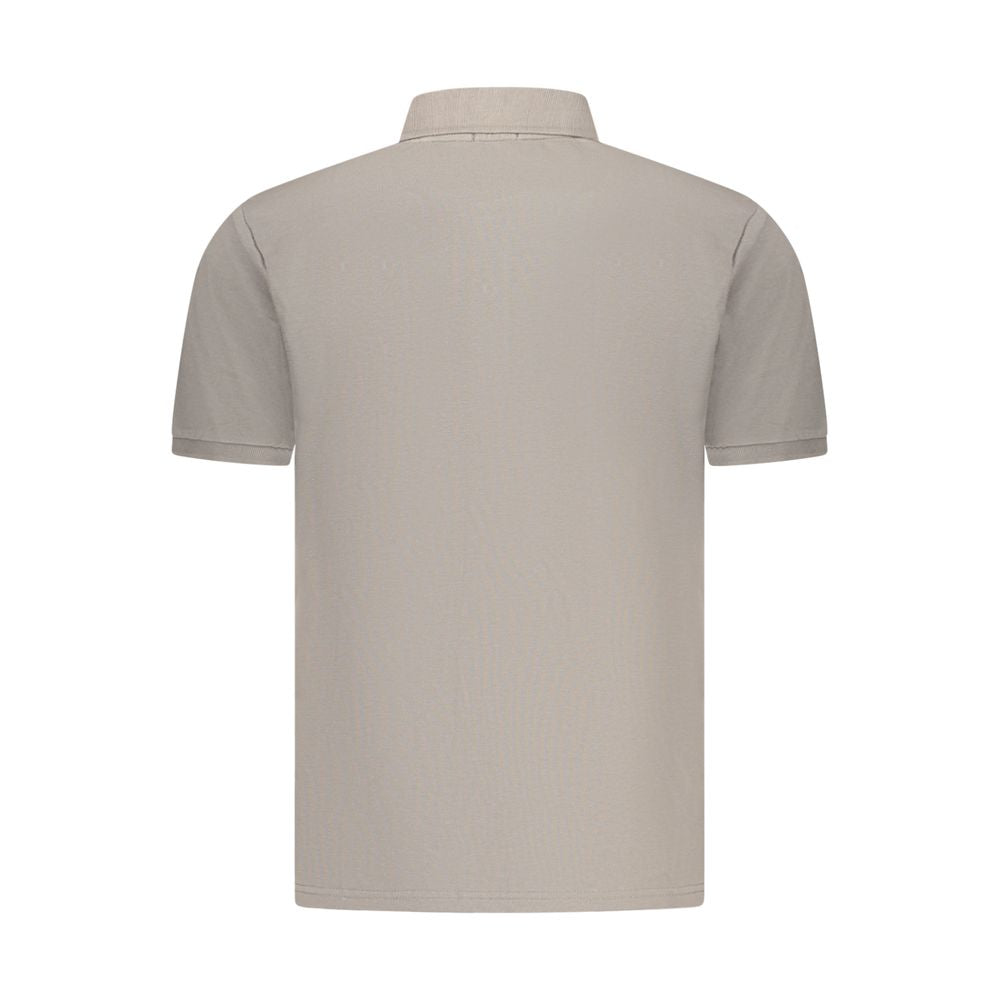 Coveri Moving Graues Herren-Poloshirt aus Baumwolle