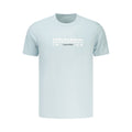 Calvin Klein Azzurro Baumwoll-T-Shirt für Herren