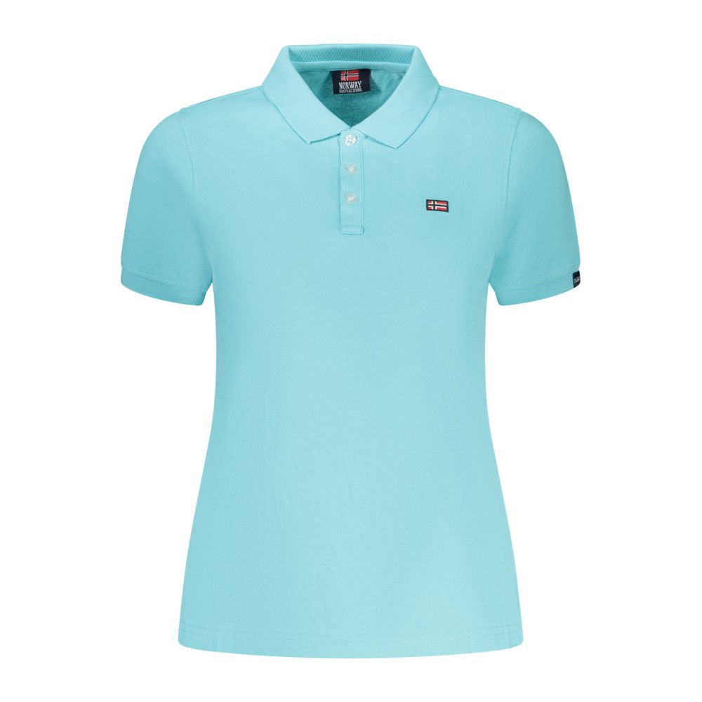 Norway 1963 Azzurro Baumwoll-Poloshirt für Damen