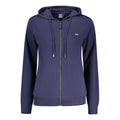 Norway 1963 Blaues Baumwoll-Sweatshirt für Damen