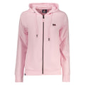 Norway 1963 Rosa Baumwoll-Kapuzenpullover für Damen