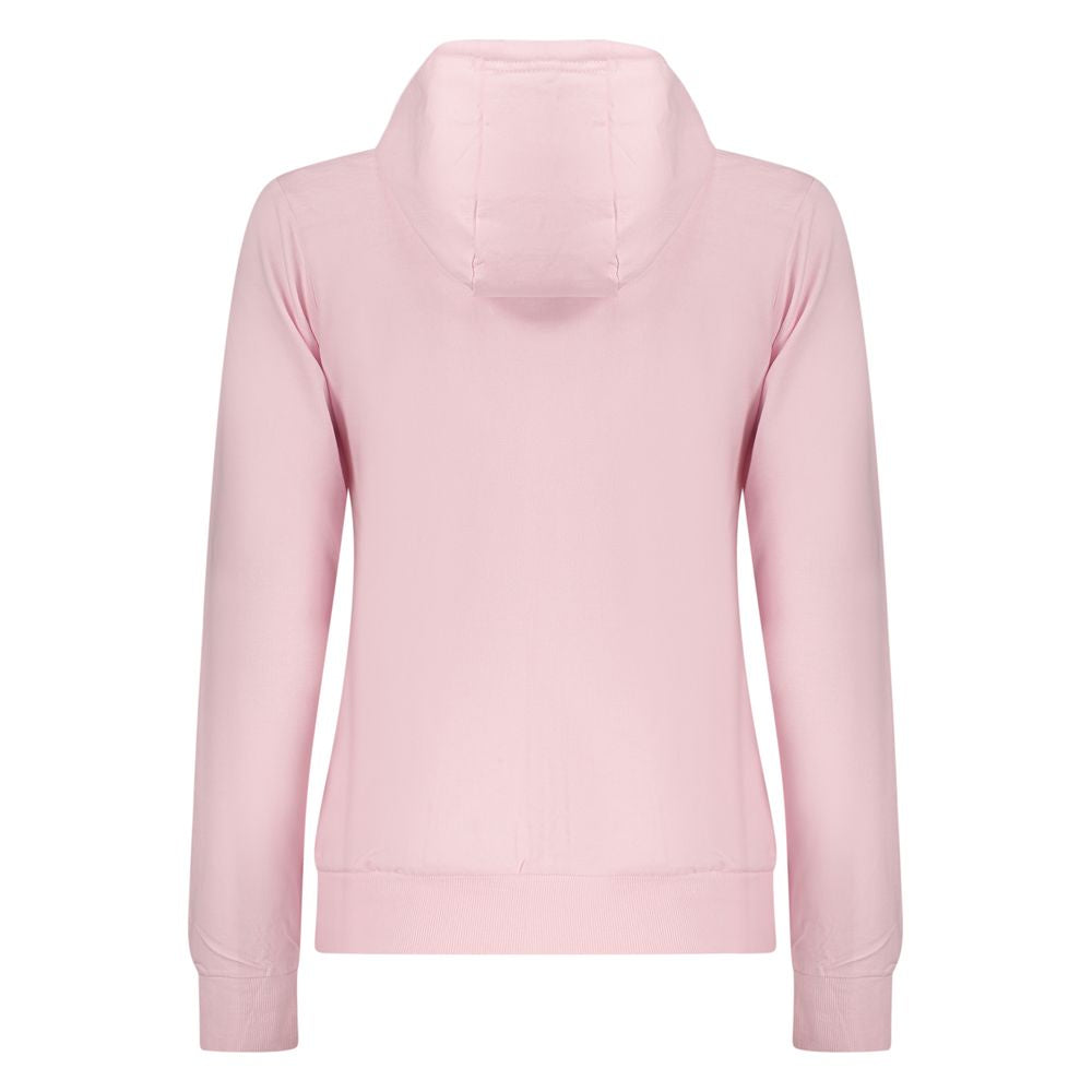 Norway 1963 Rosa Baumwoll-Kapuzenpullover für Damen