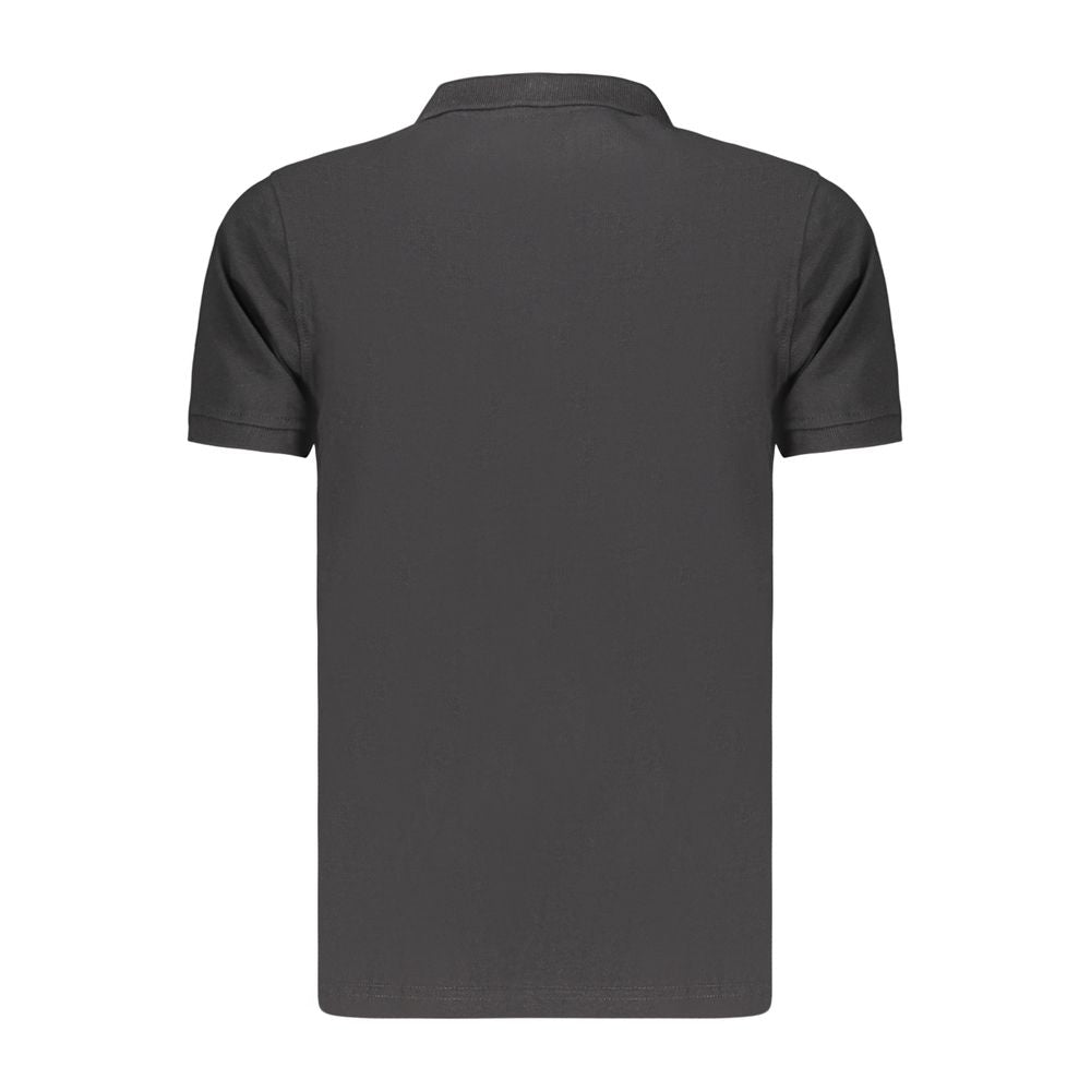 Norway 1963 Schwarzes Baumwoll-Poloshirt für Damen