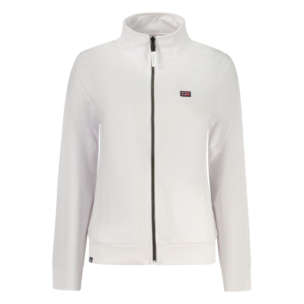 Norway 1963 Weißes Baumwoll-Sweatshirt für Damen