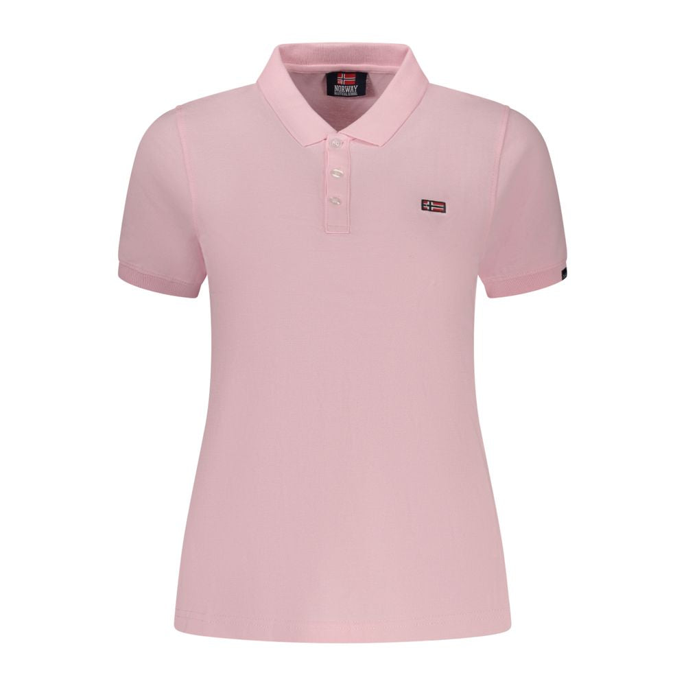 Norway 1963 Rosa Baumwoll-Polo für Damen