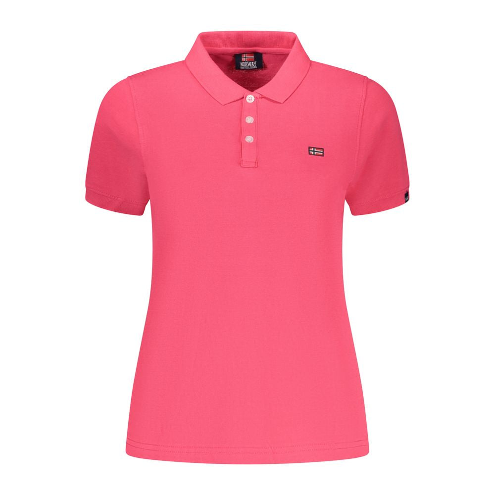 Norway 1963 Rosa Baumwoll-Polo für Damen