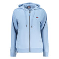 Norway 1963 Azzurro Baumwoll-Kapuzenpullover für Damen