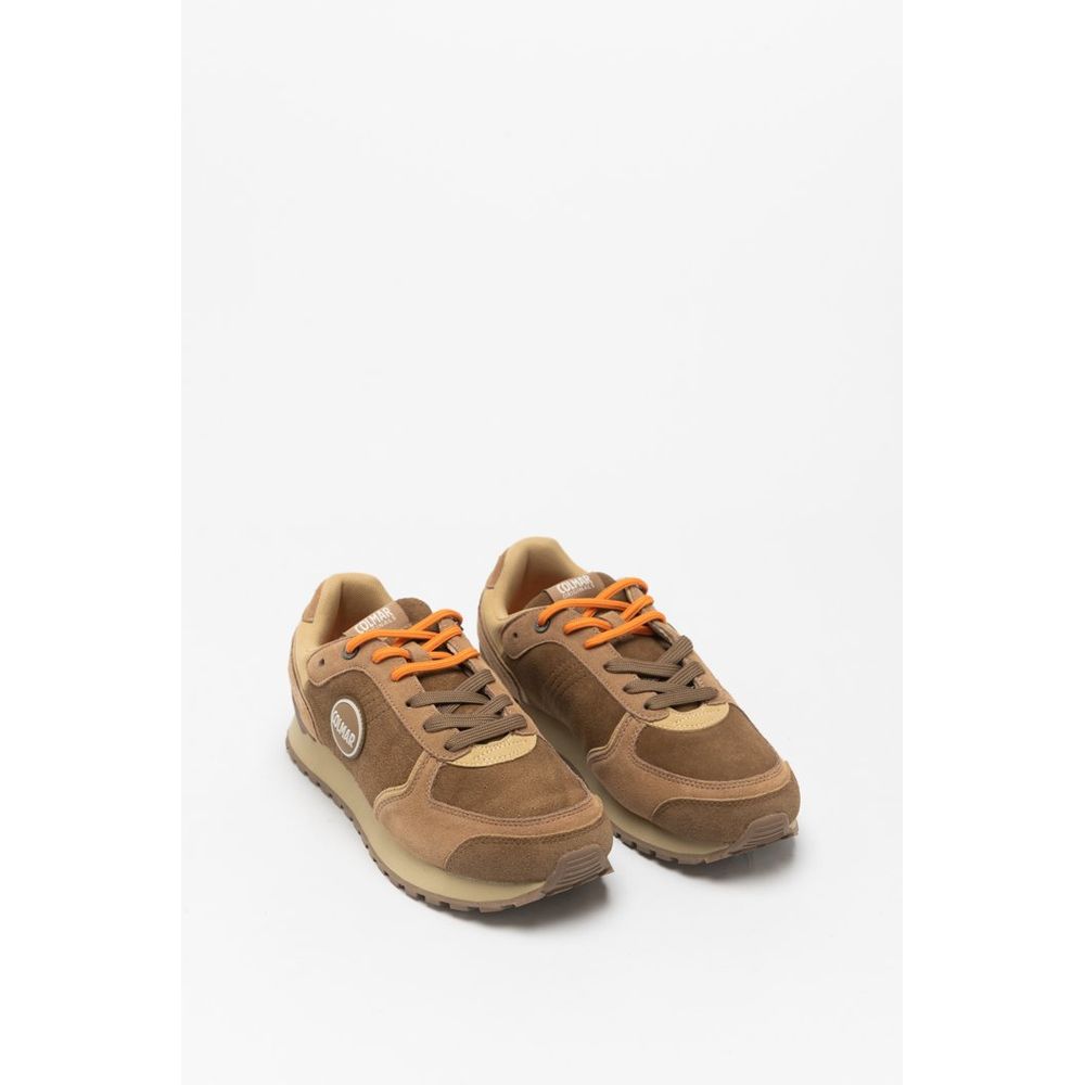Colmar Braune Leder-Sneakers mit niedrigem Schaft