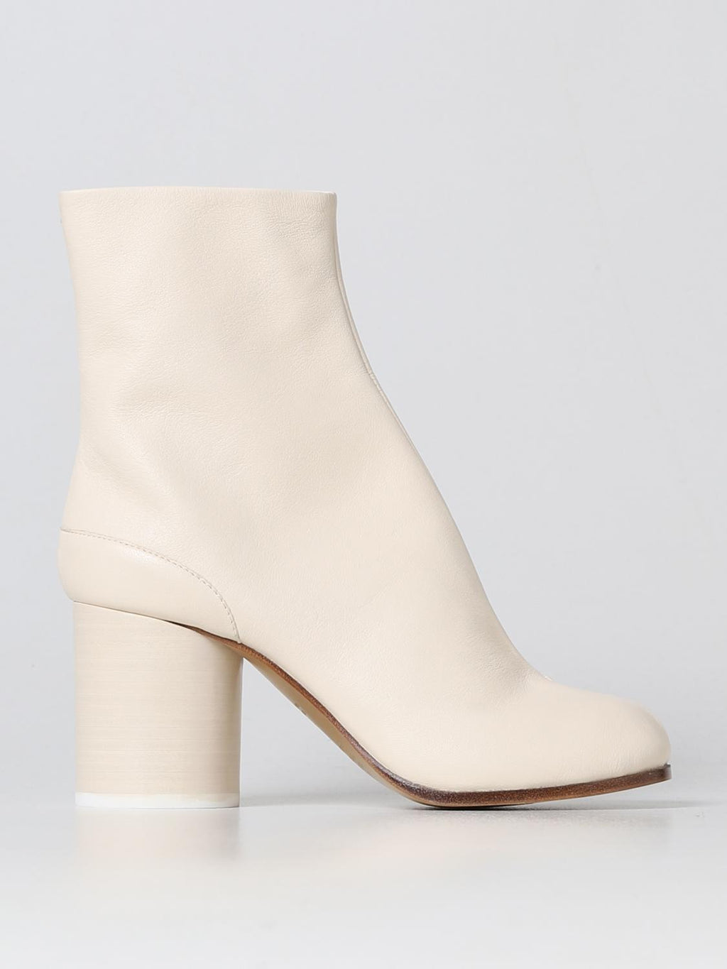 Maison Margiela Weiße Leder-Stiefeletten