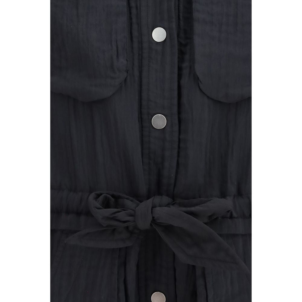 Marant Etoile Schwarzer Viskose-Jumpsuit
