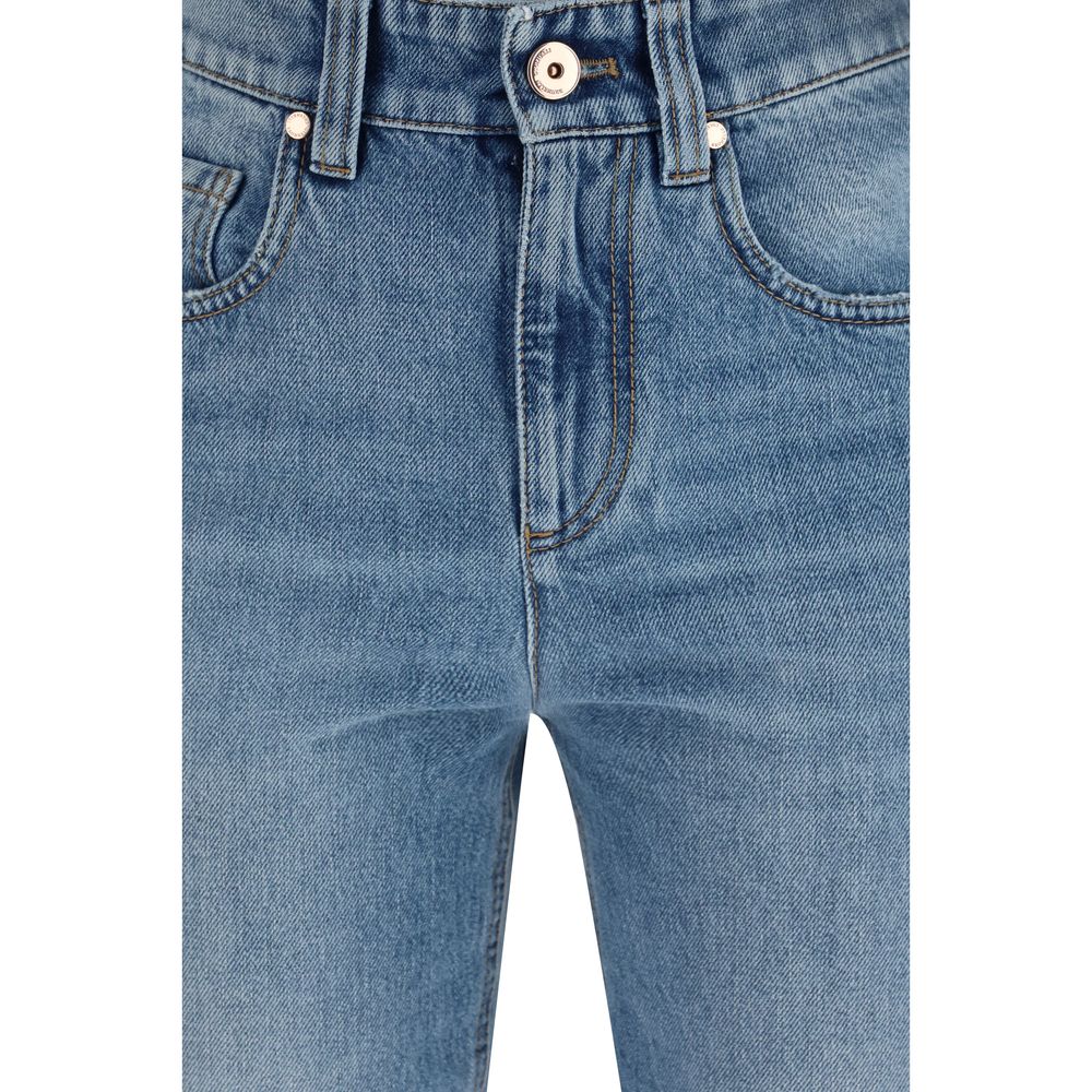 Brunello Cucinelli Blaue Baumwolljeans Denim