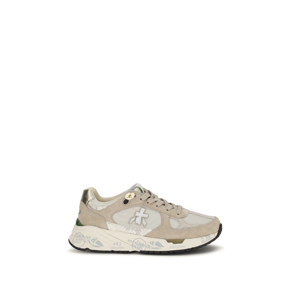Premiata Beige Polyamid-Sneakers für sportliche Aktivitäten