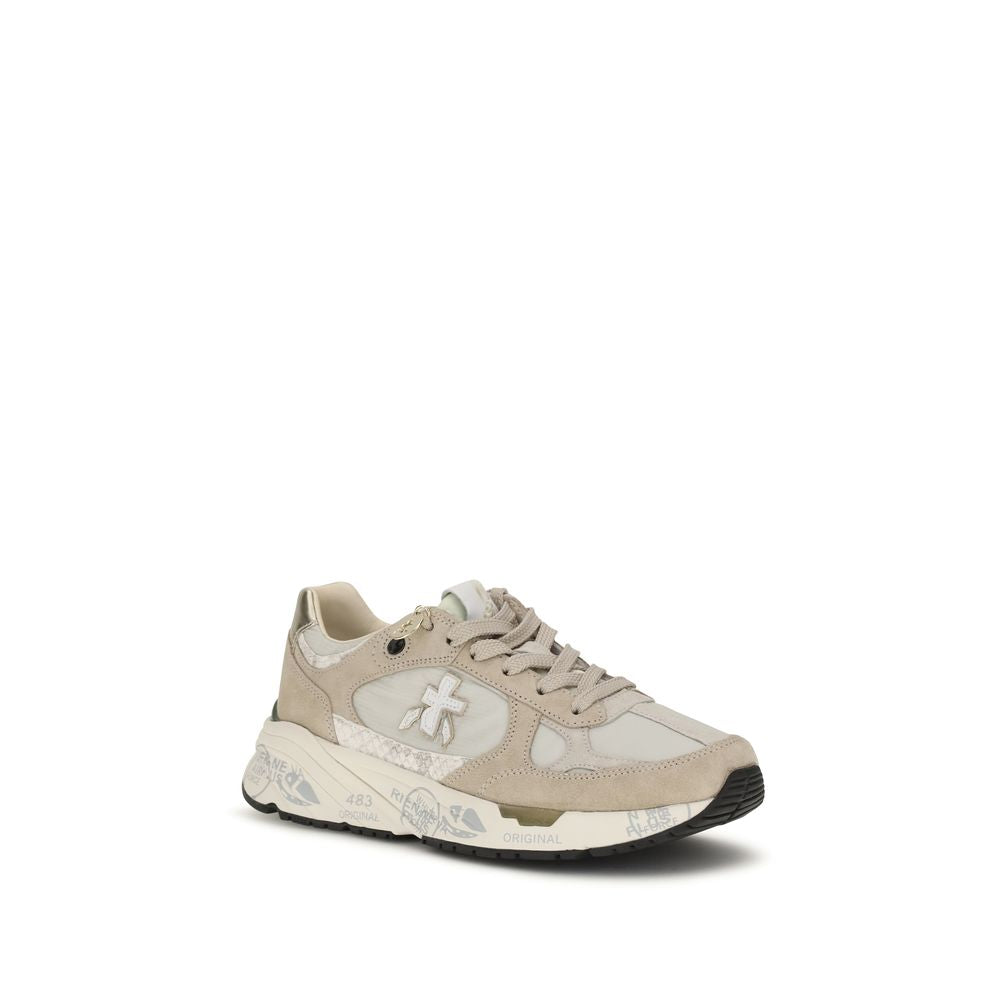 Premiata Beige Polyamid-Sneakers für sportliche Aktivitäten