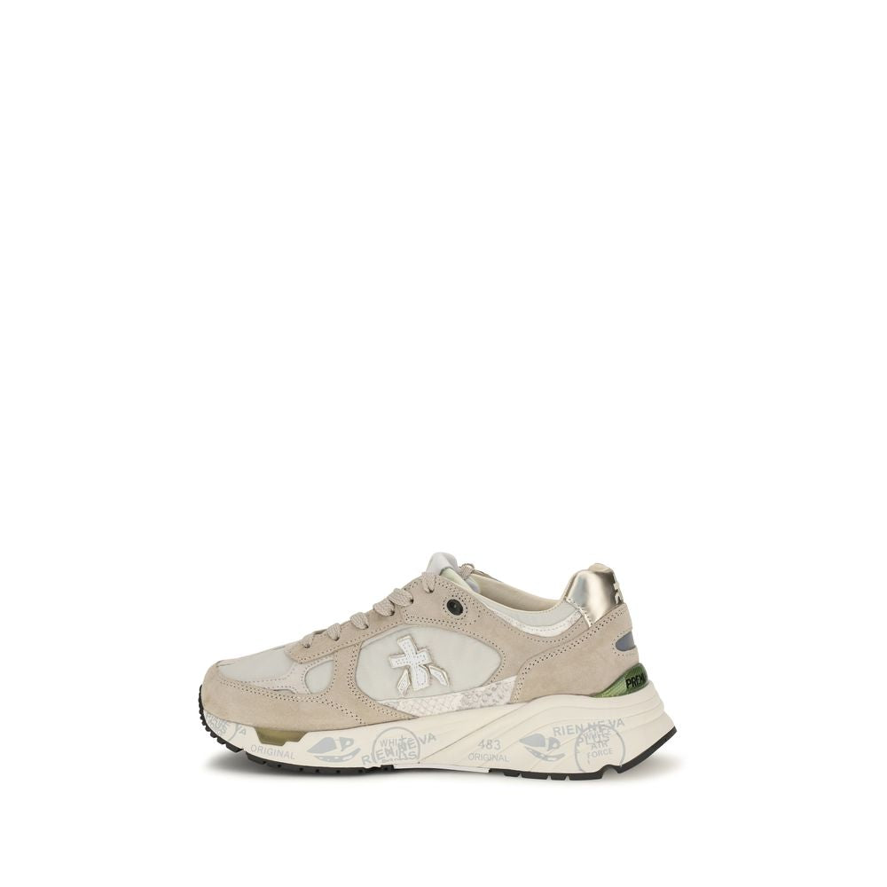 Premiata Beige Polyamid-Sneakers für sportliche Aktivitäten