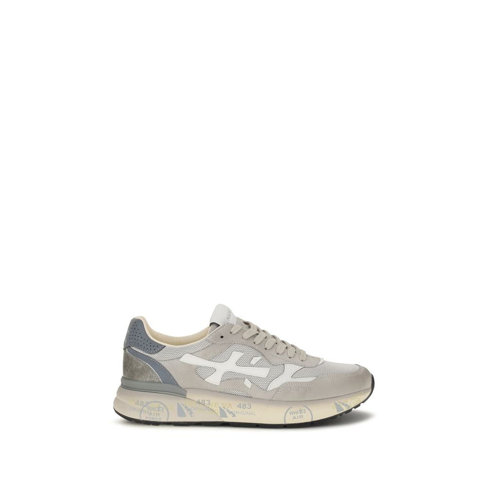 Premiata Graue Low-Top-Sneaker aus Polyester