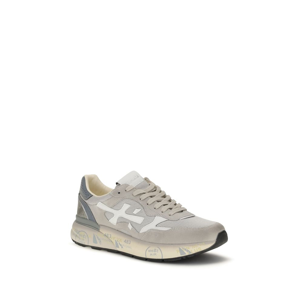 Premiata Graue Low-Top-Sneaker aus Polyester