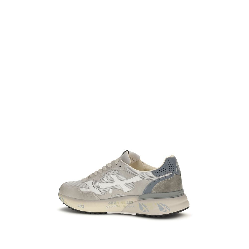 Premiata Graue Low-Top-Sneaker aus Polyester