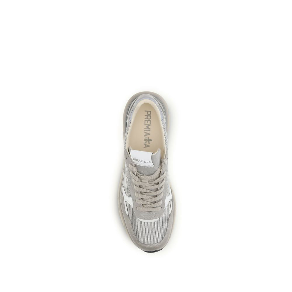 Premiata Graue Low-Top-Sneaker aus Polyester