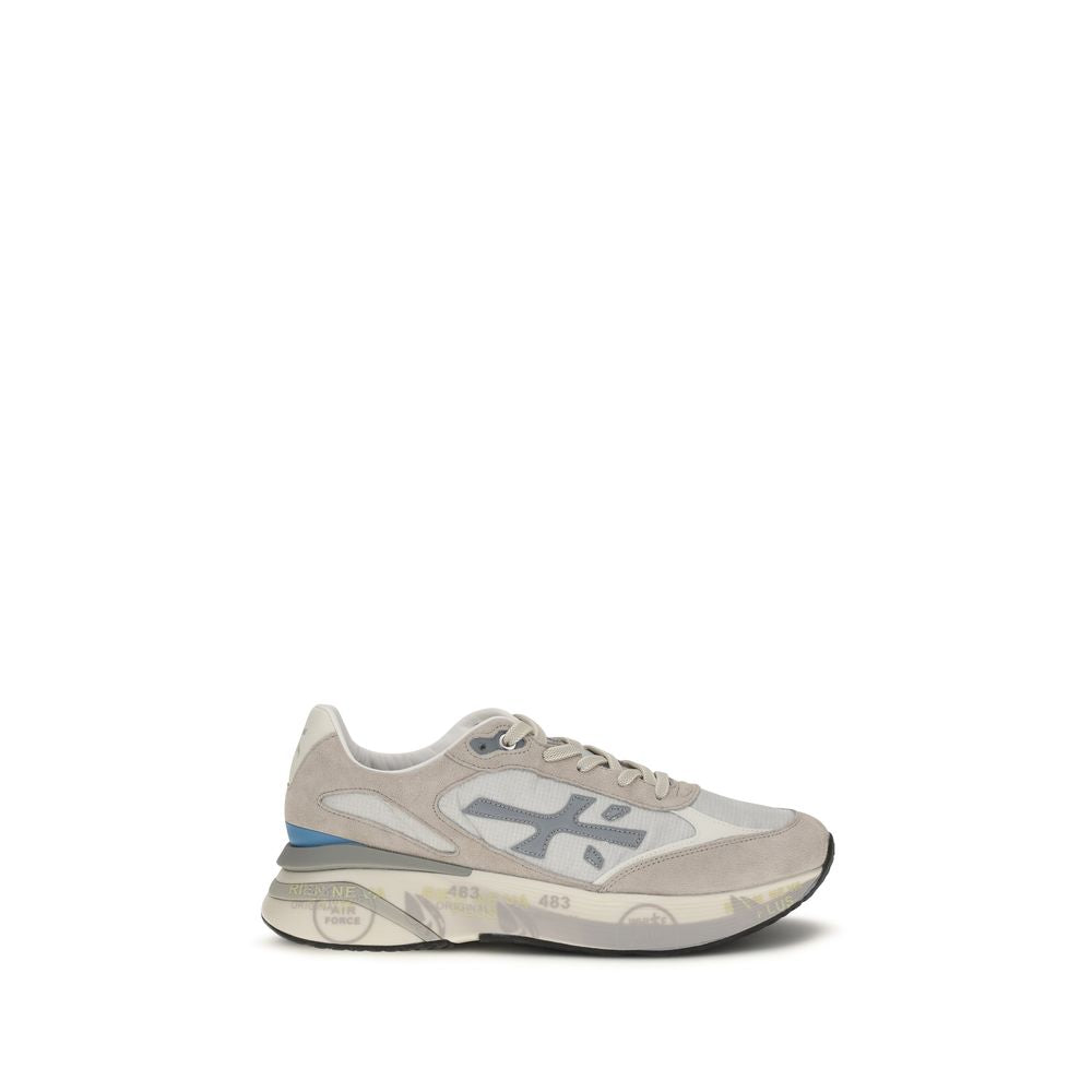 Premiata Graue Bos Taurus Kalbsleder-Sneakers