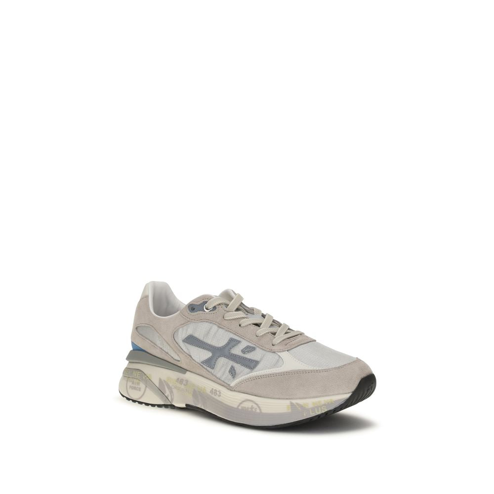 Premiata Graue Bos Taurus Kalbsleder-Sneakers