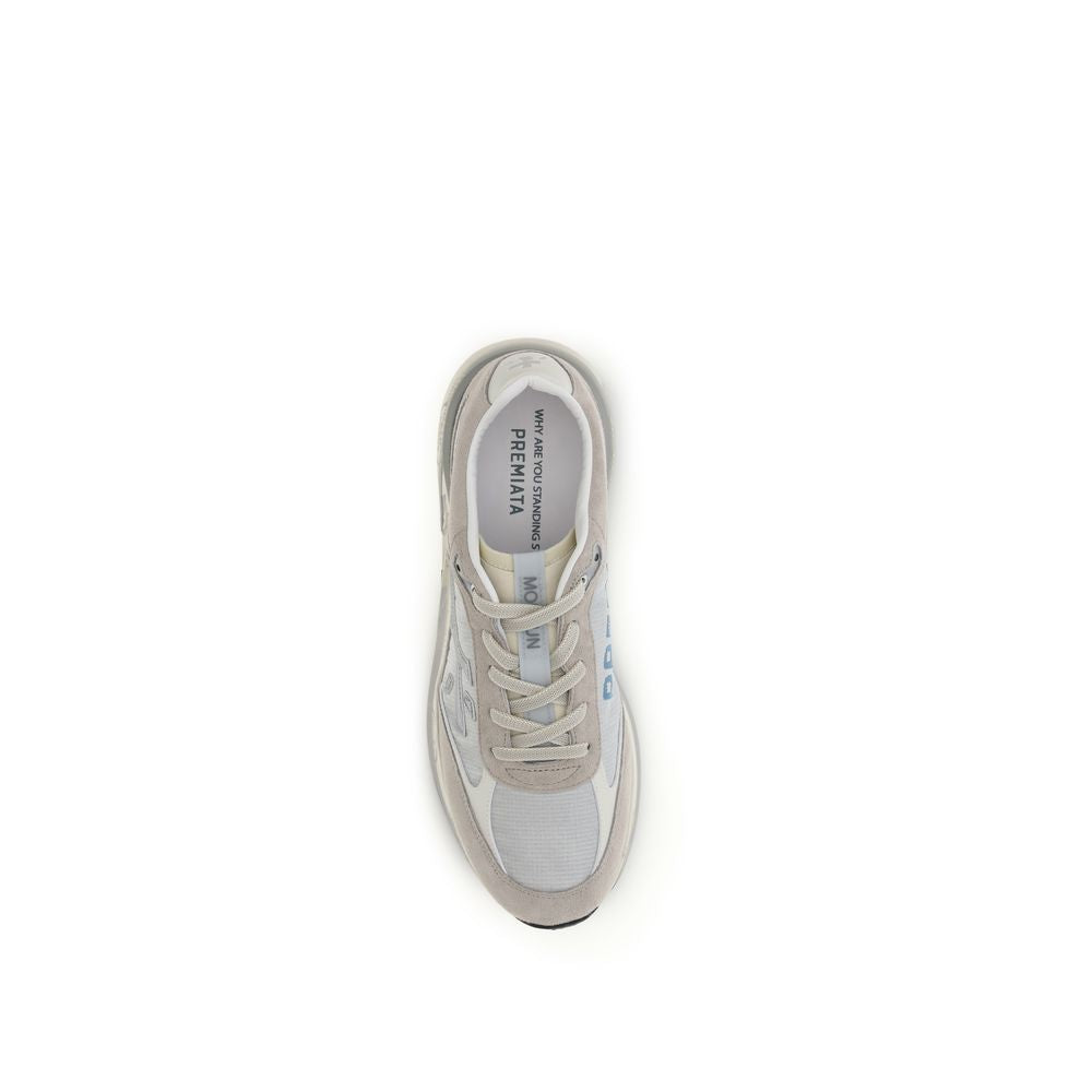 Premiata Graue Bos Taurus Kalbsleder-Sneakers