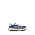 Premiata Sneakers aus blauem Kalbsleder Bos Taurus, Low-Top