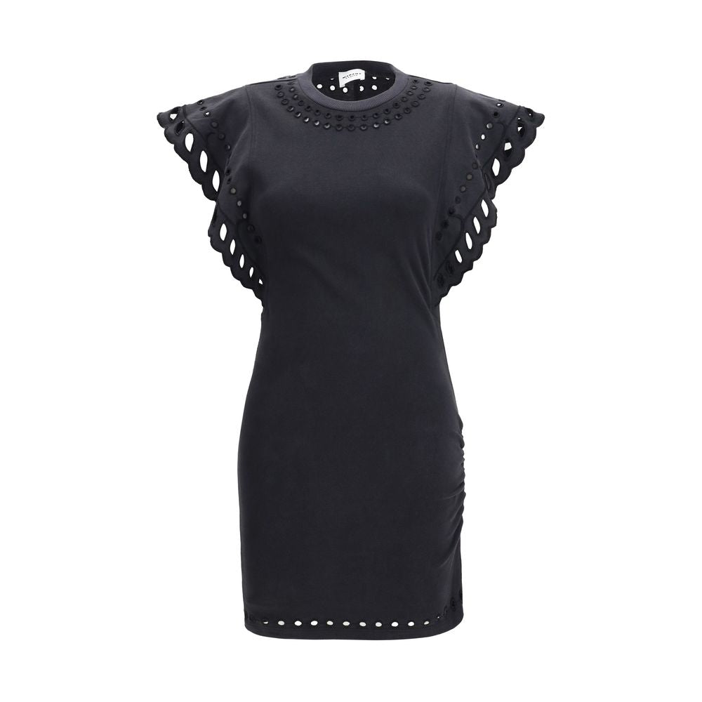 Marant Etoile Schwarzes Baumwoll-Freizeitkleid