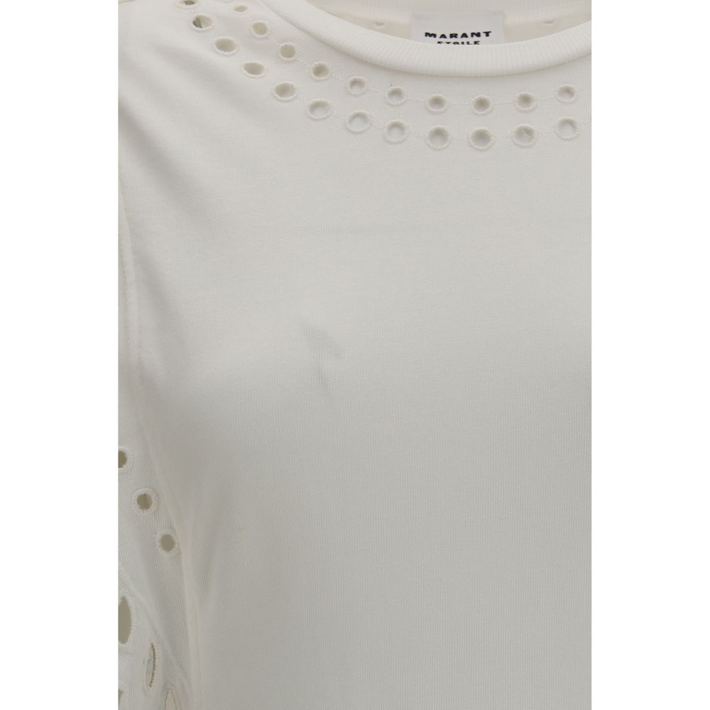 Marant Etoile Weißes Baumwoll-Freizeitkleid