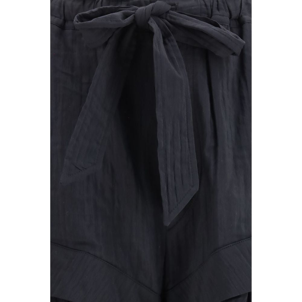 Marant Etoile Schwarze Bermuda-Shorts aus Viskose