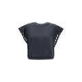 Marant Etoile Schwarzes Baumwoll-T-Shirt