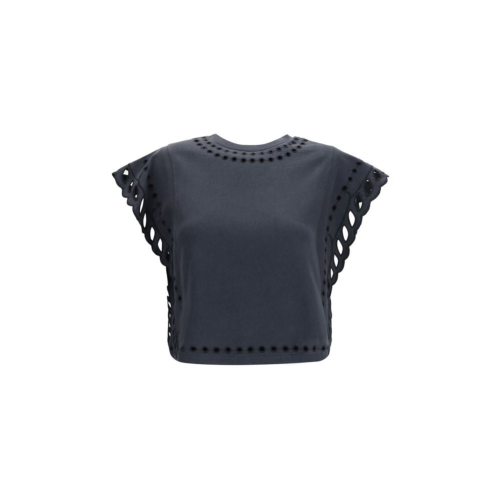 Marant Etoile Schwarzes Baumwoll-T-Shirt