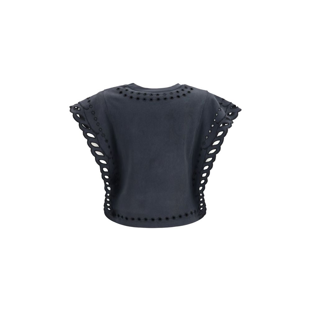 Marant Etoile Schwarzes Baumwoll-T-Shirt