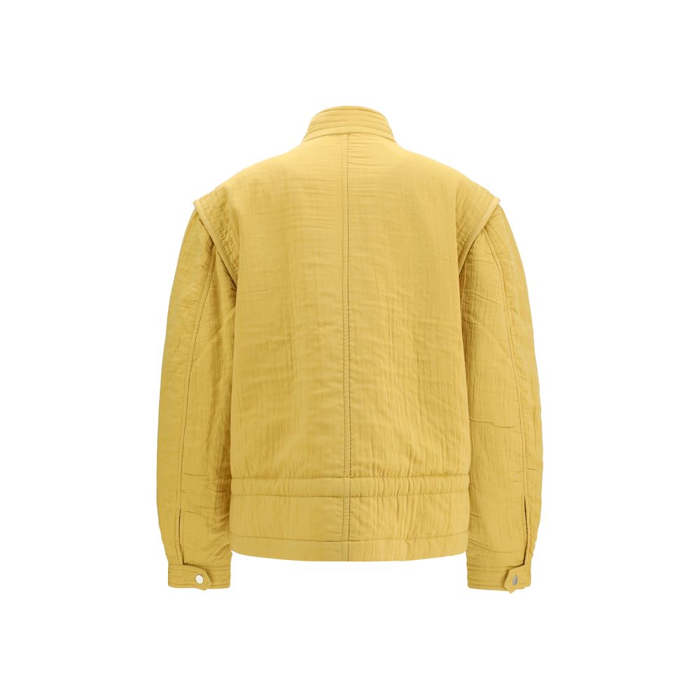 Marant Etoile Zweifarbige Modal-Jacke in voller Länge