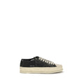 Premiata Schwarze Bos Taurus Kalbsleder Low-Top-Sneaker