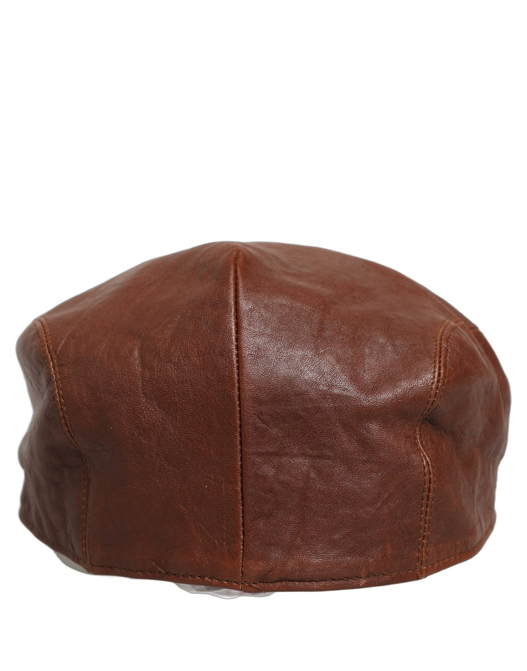 Dolce & Gabbana Herren-Schiebermütze aus braunem Lammleder