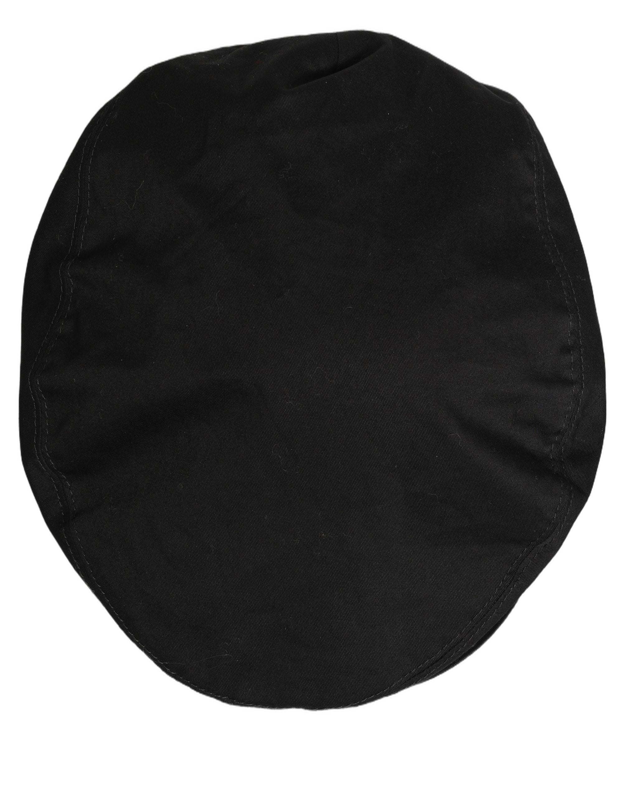 Dolce & Gabbana Herren Schwarze Baumwolle Stretch Schirmmütze Capello Hut